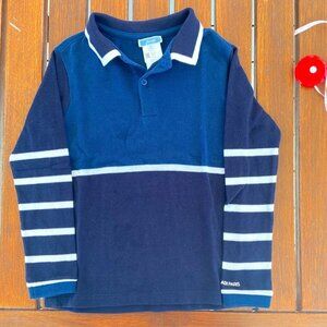 Jacadi Boy's Long Sleeve Polo Shirt in Size 6 EUC